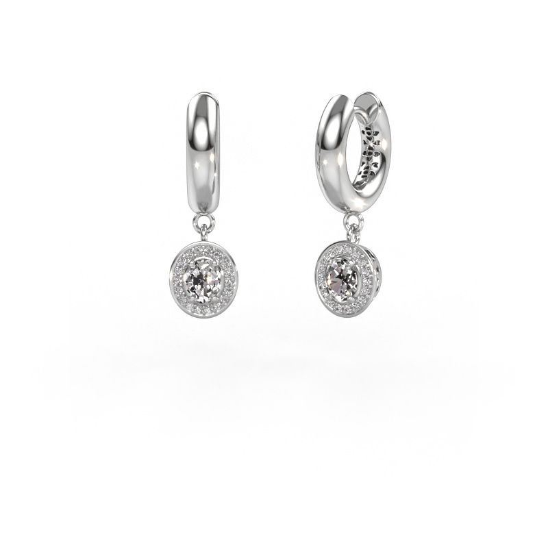 Pendants d'oreilles Annett 950 platine diamant 0.880 crt