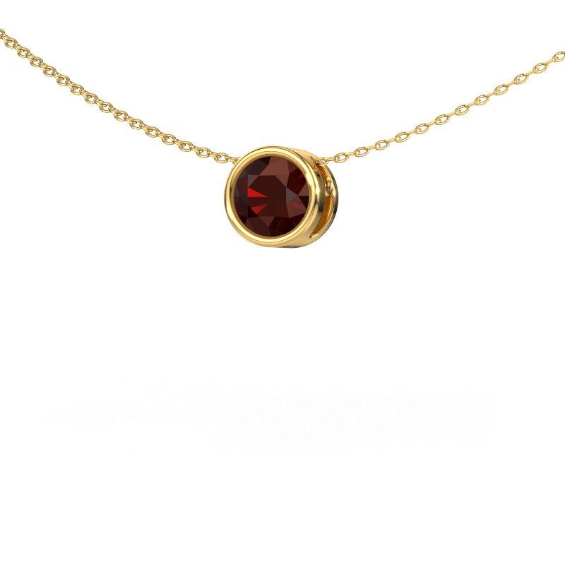 Pendant Lavon RND 585 gold garnet 6.5 mm