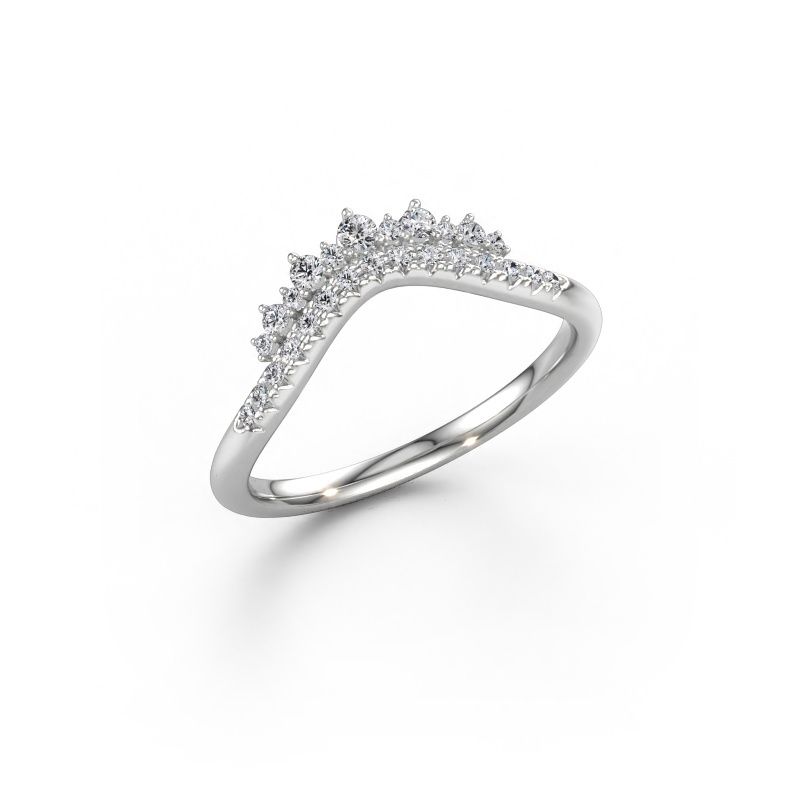 Vorsteckring Nica A 950 Platin Diamant 0.219 crt