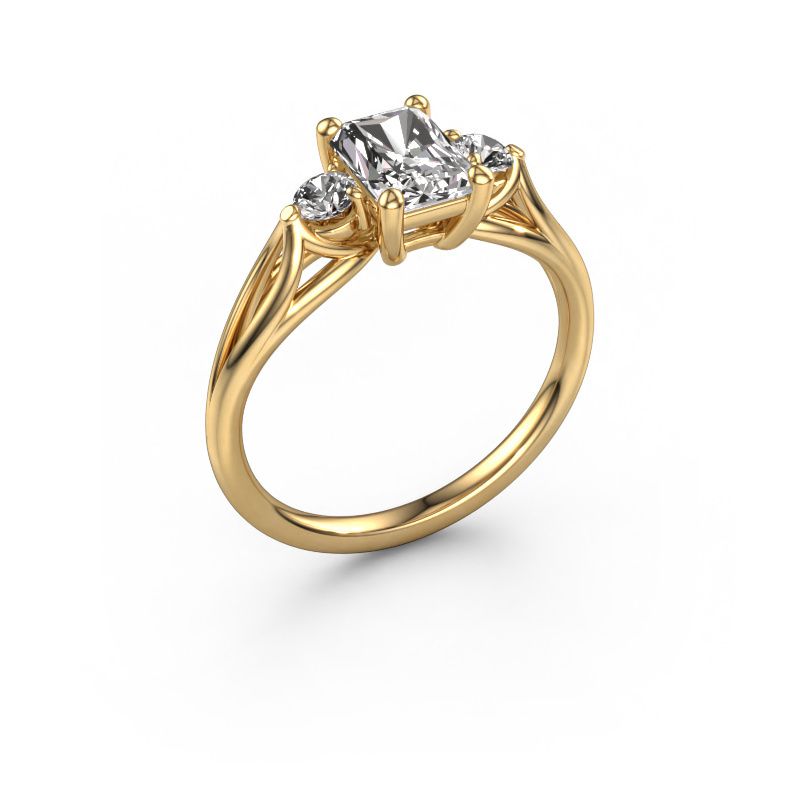 Verlovingsring Amie RAD 585 goud diamant 1.20 crt