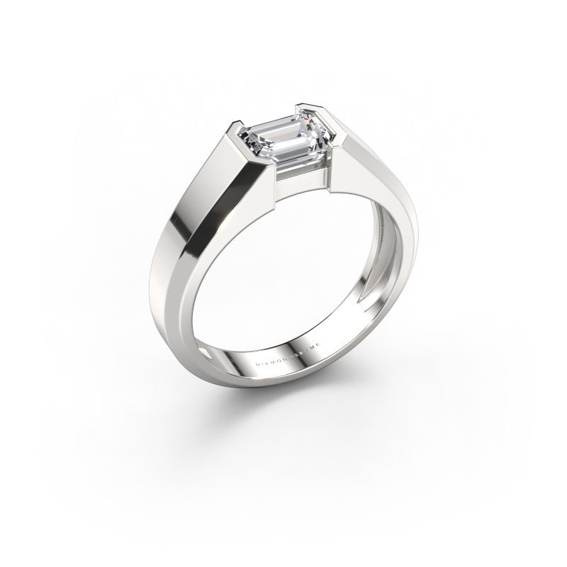 Men's ring Rick 950 platinum lab grown diamond 1.15 crt