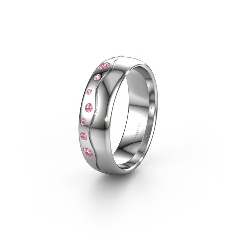 Alliance WH0717L36AP 950 platine saphir rose ±6 x 1,7 mm