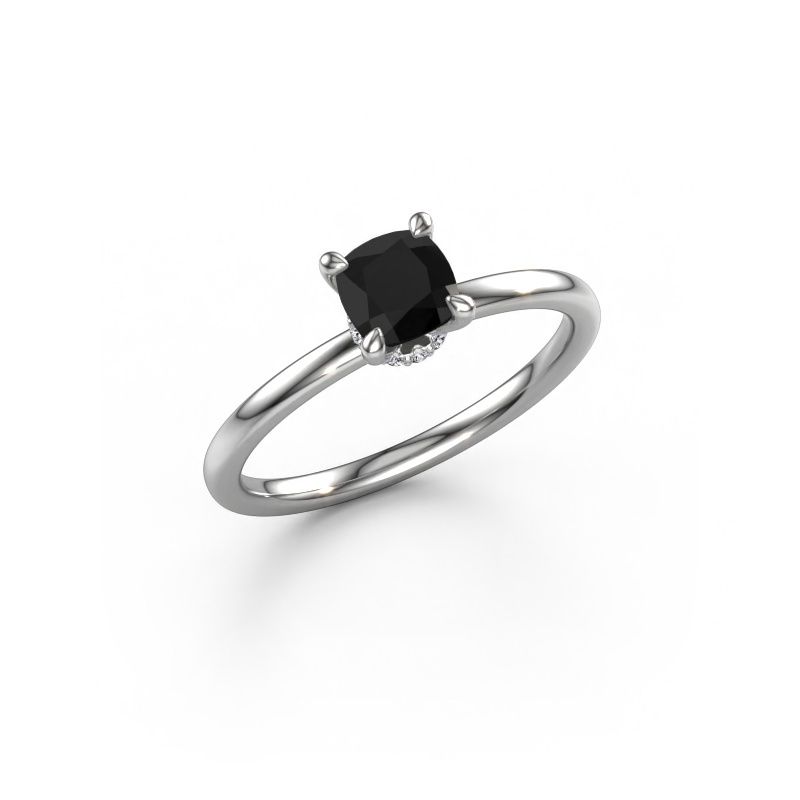 Verlobungsring Crystal CUS 3 585 Weißgold Schwarz Diamant 0.70 crt