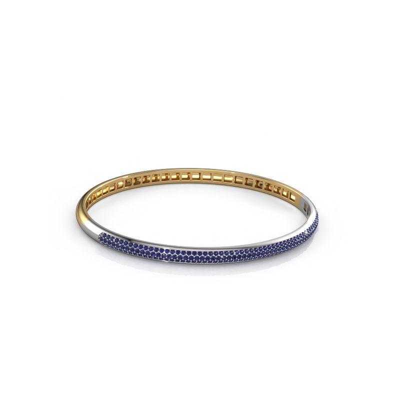 Bangle Emely 4mm 585 gold sapphire 1.1 mm