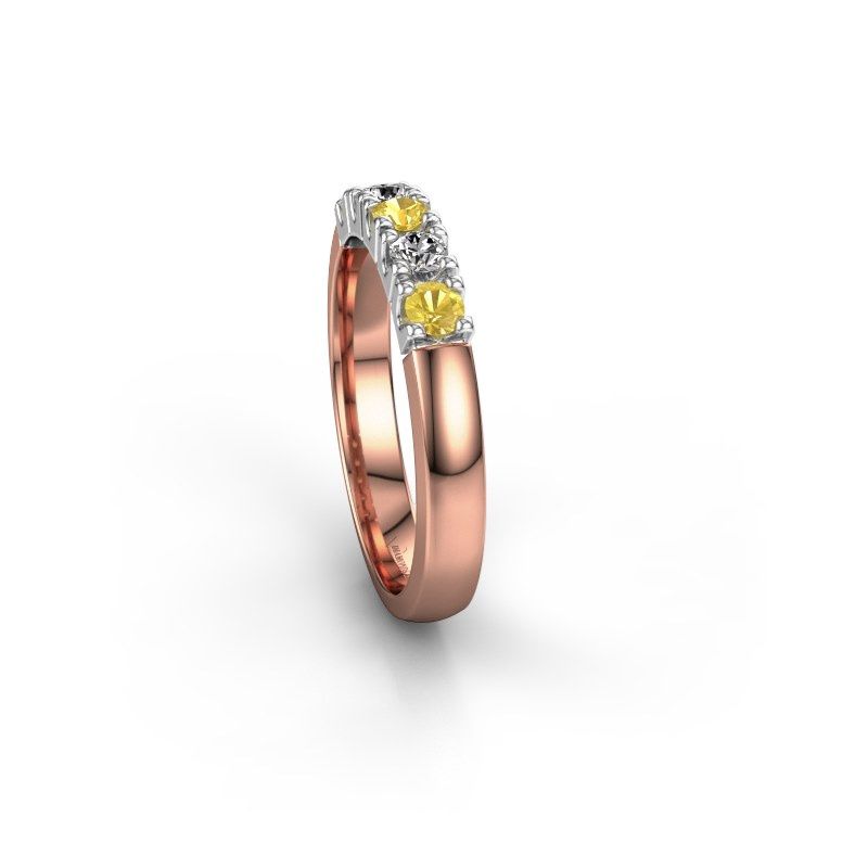 Image of Ring Rianne 5<br/>585 rose gold<br/>Yellow sapphire 2.7 mm