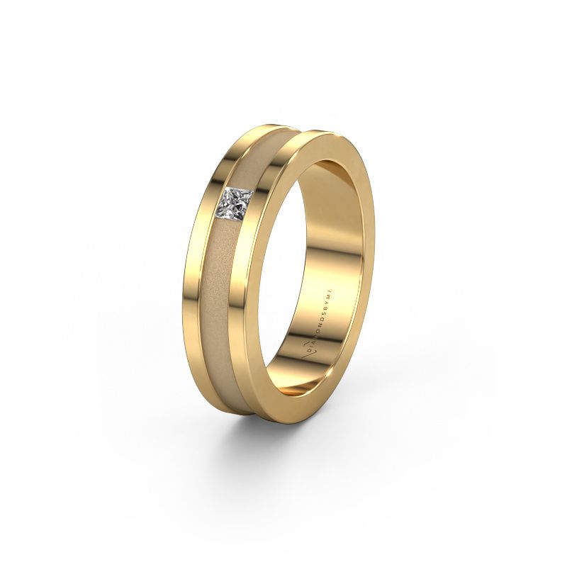 Trouwring WH2001L 585 goud diamant ±5x2 mm