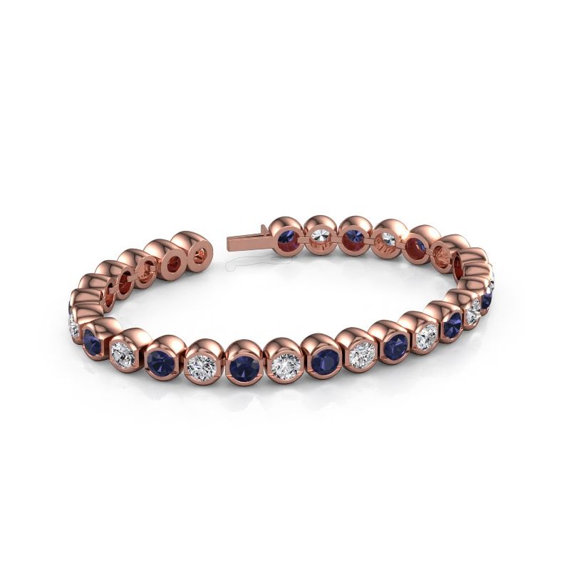 Tennisarmbånd Bianca 5 mm 585 roségull lab-diamant 7.00 crt