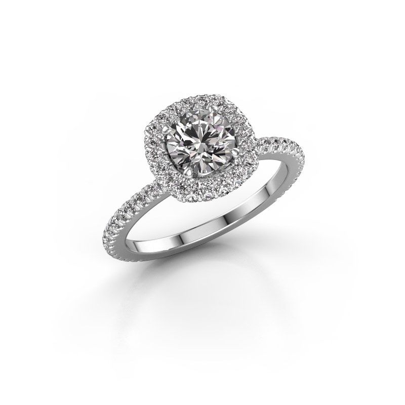 Image of Engagement ring Talitha RND 950 platinum lab grown diamond 1.688 crt