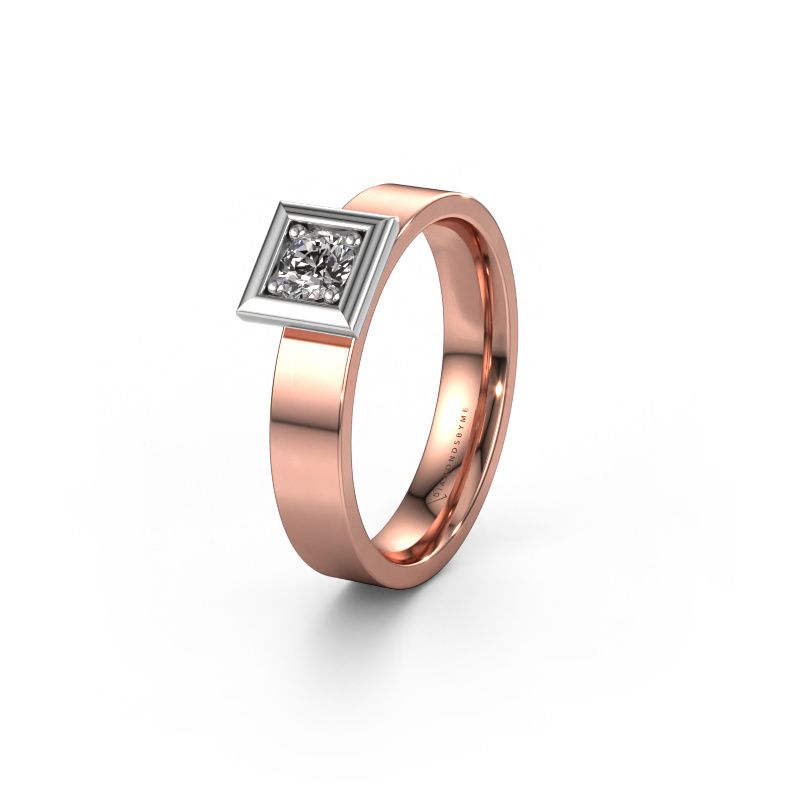 Alliance WH2112L14A 585 or rose diamant synthétique ±4x1.7 mm