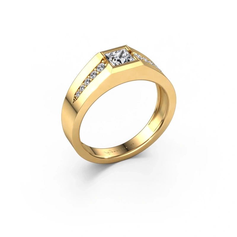 Pinky ring Simon 585 gold lab grown diamond 0.661 crt