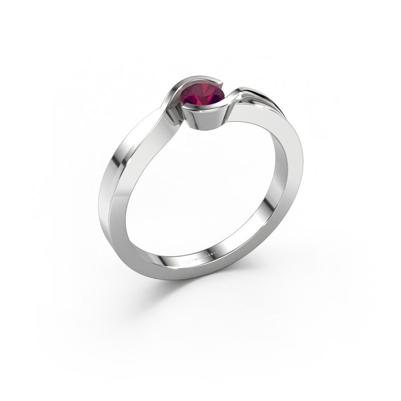 Ring Lola 585 white gold rhodolite 4 mm