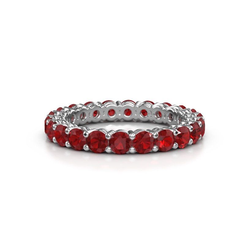 Image of Stackable ring Michelle full 3.0 950 platinum ruby 3 mm