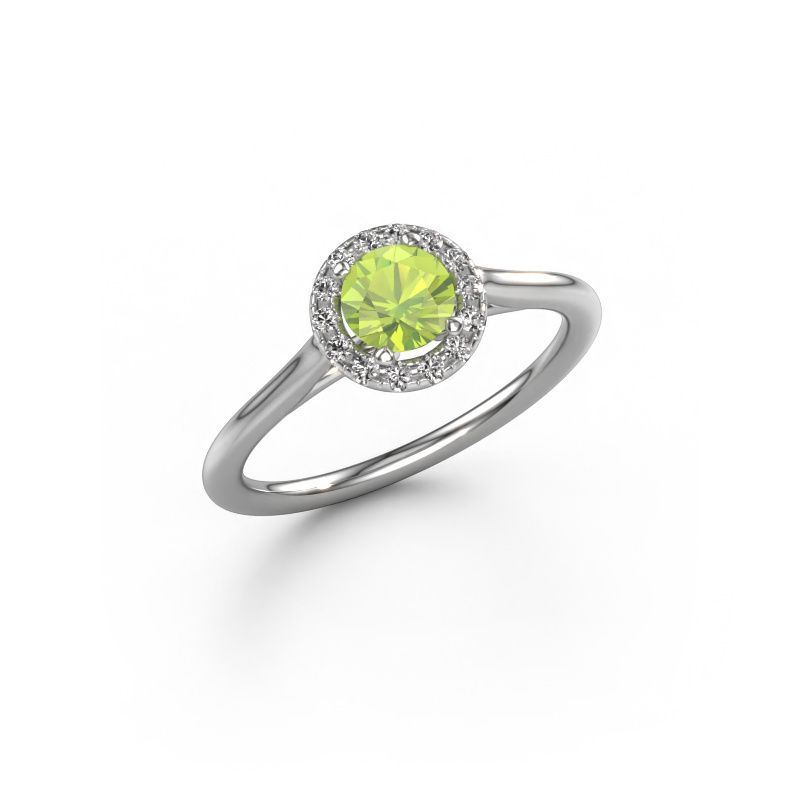 Engagement ring Seline rnd 1 585 white gold peridot 5 mm