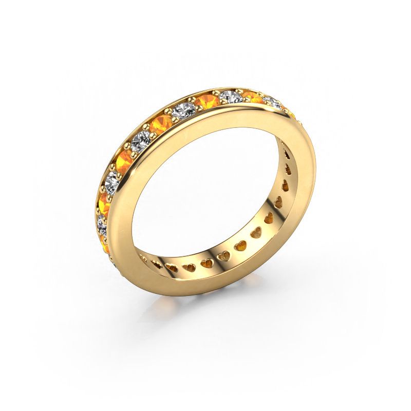 Stackable ring Nienke 585 gold citrin 2.2 mm
