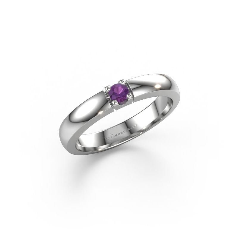 Ring Rianne 1 950 platinum amethyst 3 mm