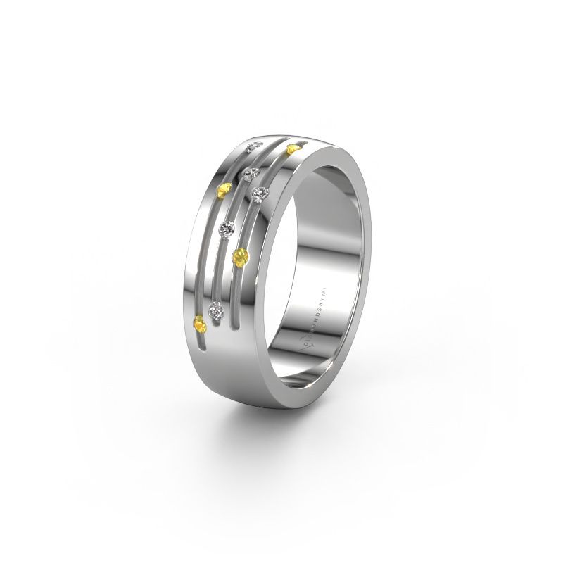 Alliance WH0134L26B 585 or blanc saphir jaune ±6x2 mm