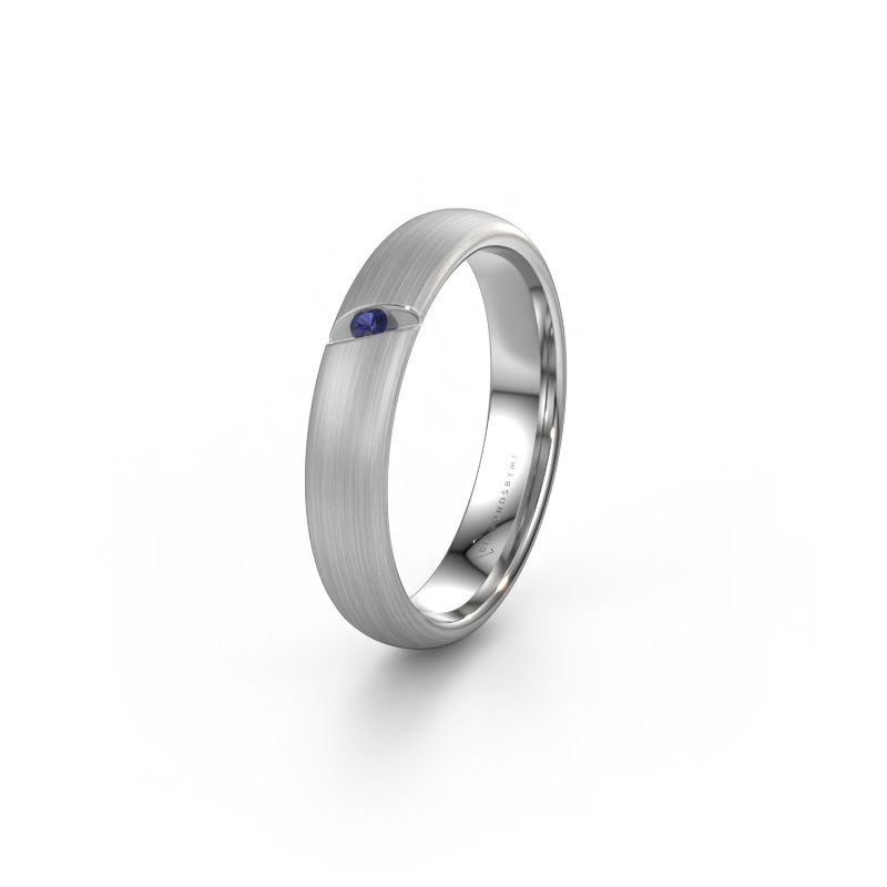 Wedding ring WH0176L34AP 950 platinum sapphire ±4x1.7 mm