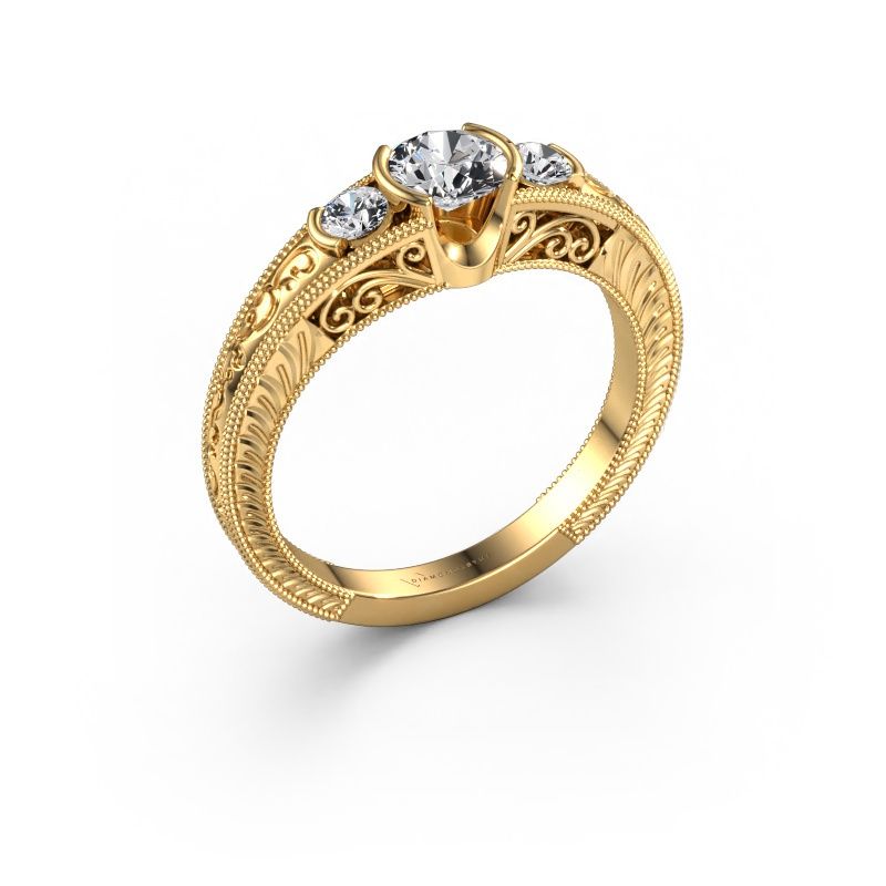 Promise ring Tasia 585 gold lab-grown diamond 0.70 crt