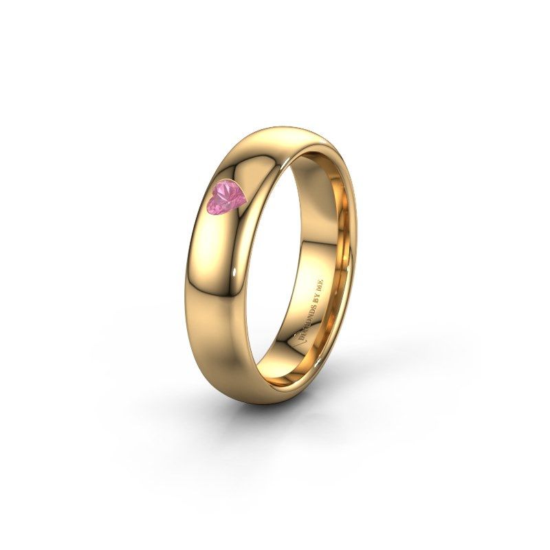 Image of Friendship ring WH0101L35BPHRT<br/>585 gold ±5x2 mm<br/>Pink sapphire