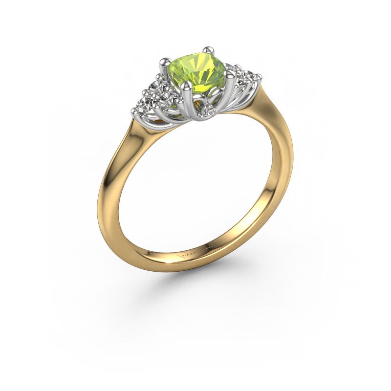 Verlobungsring Felipa CUS 585 Gold Peridot 5 mm