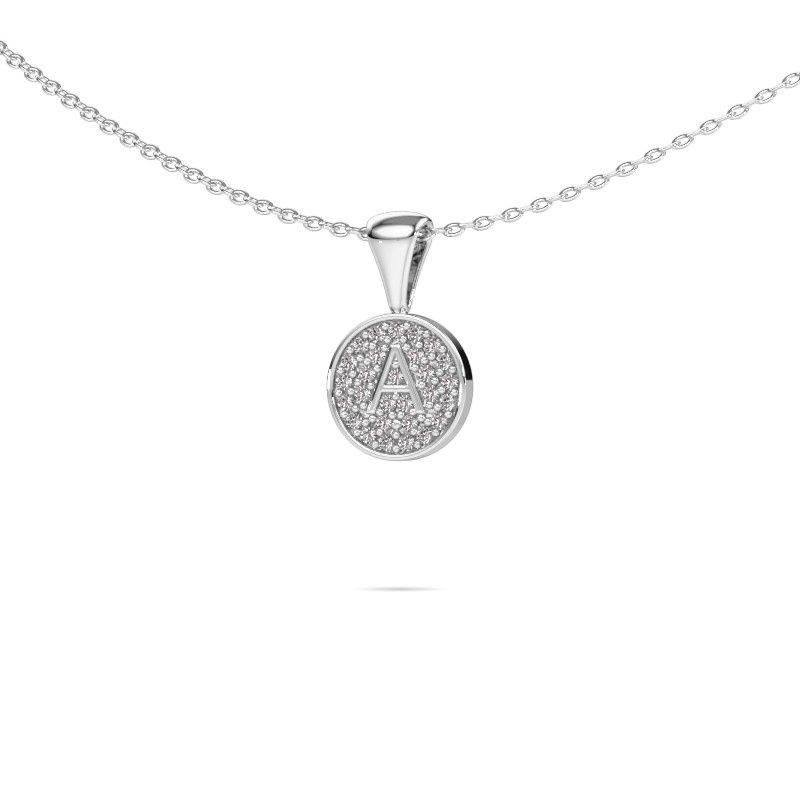 Image of Initial pendant Initial 010 585 white gold