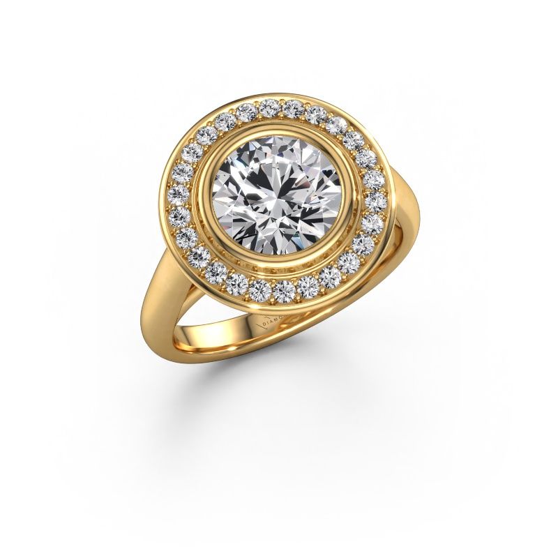 Promise ring Noud 1 RND 585 gold diamond 2.288 crt