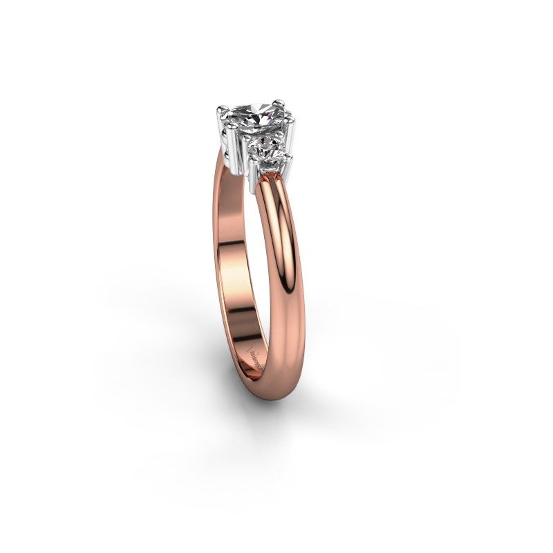 Image de Bague de fiançailles Karie<br/>585 or rose<br/>Zircone 5x3 mm