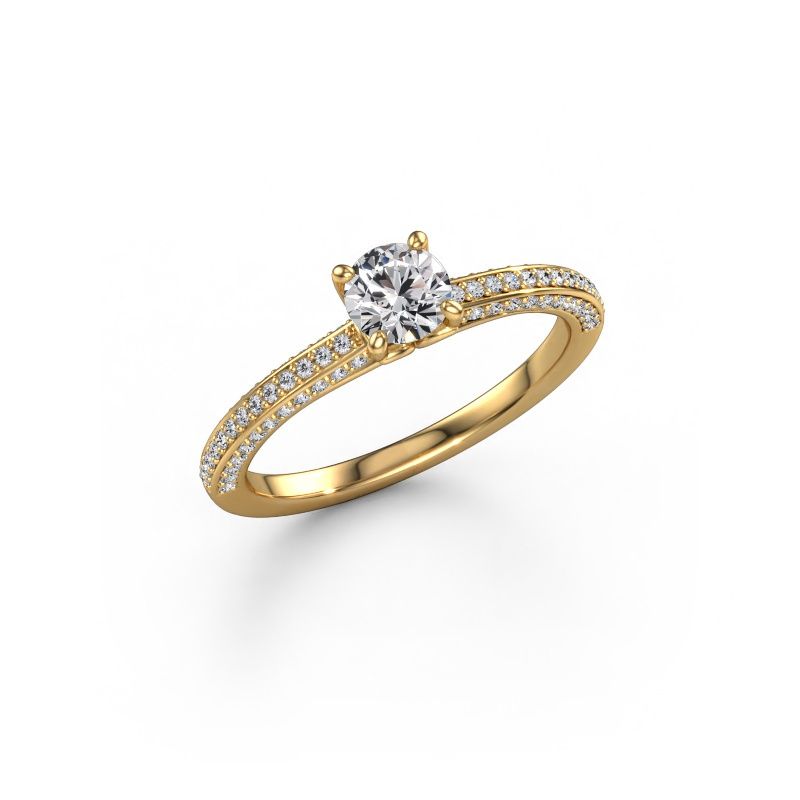 Engagement ring Elenore rnd 585 gold lab grown diamond 0.40 crt