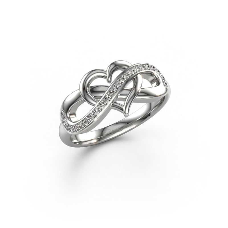 Ring Yael 950 Platin Zirkonia 1.1 mm