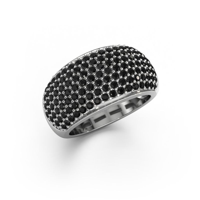 Ring Kati 950 platina zwarte diamant 1.44 crt