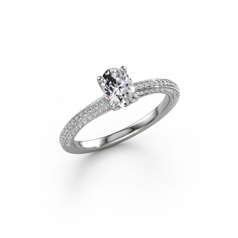Verlobungsring Elenore ovl 585 Weißgold Lab-grown Diamant 0.60 crt