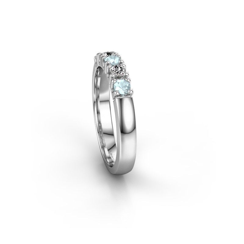 Image of Ring Rianne 5<br/>585 white gold<br/>Aquamarine 2.7 mm