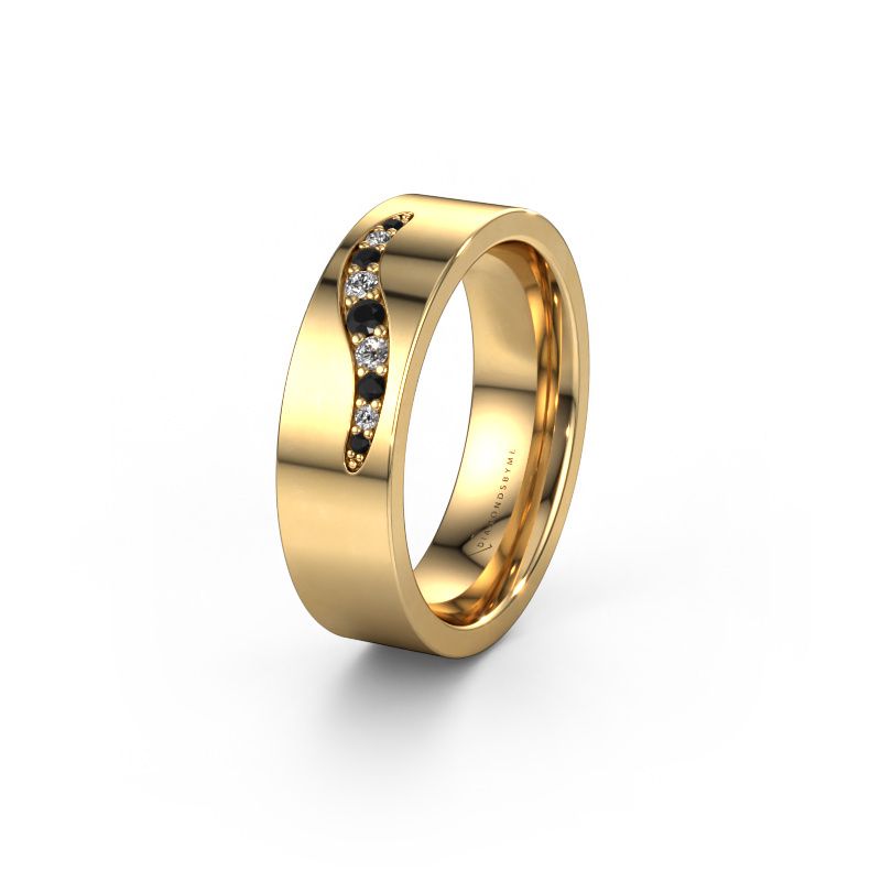 Ehering WH2053L16BP 585 Gold Schwarz Diamant ±6x2 mm