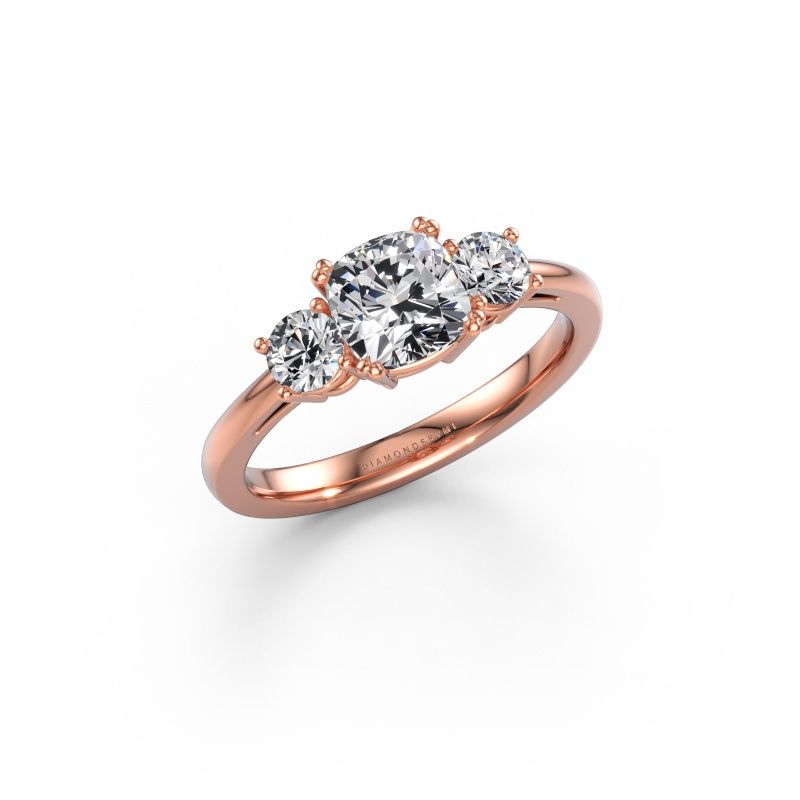 Forlovelsesring Dominique CUS 1 585 roségull diamant 1.70 crt