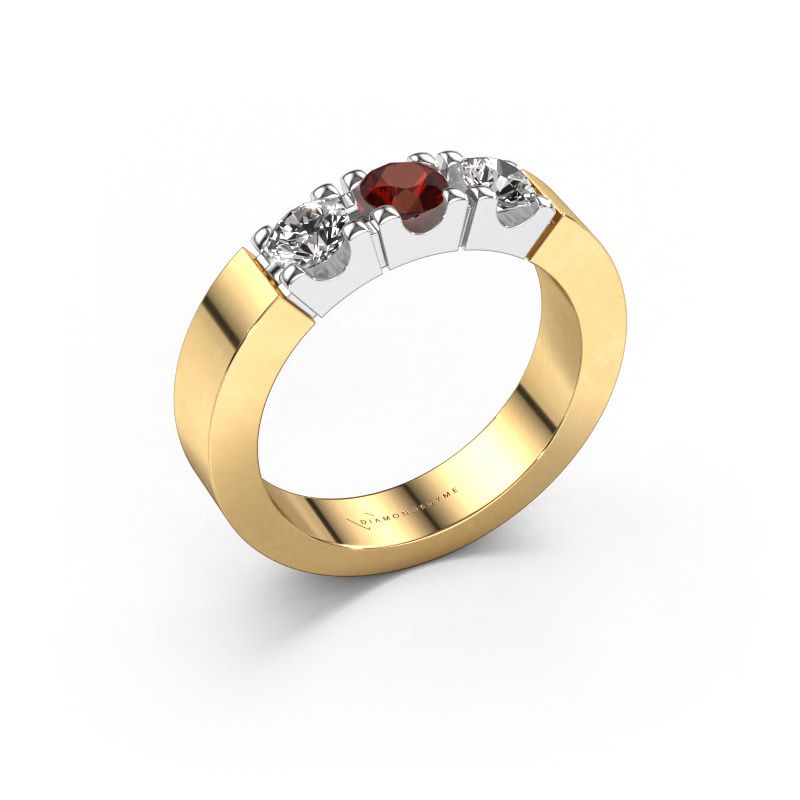 Ring Dana 3 585 Gold Granat 4 mm