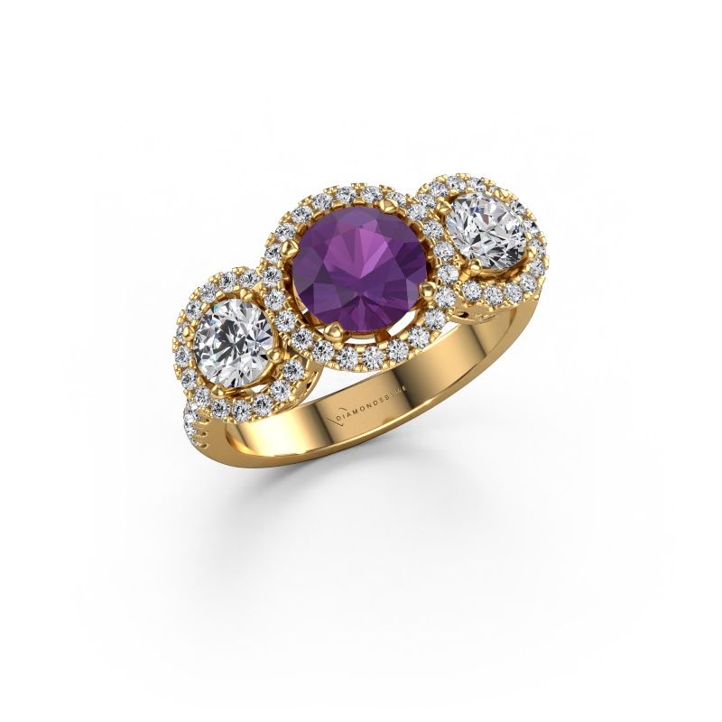 Anello Lacie 585 oro ametista 6.5 mm
