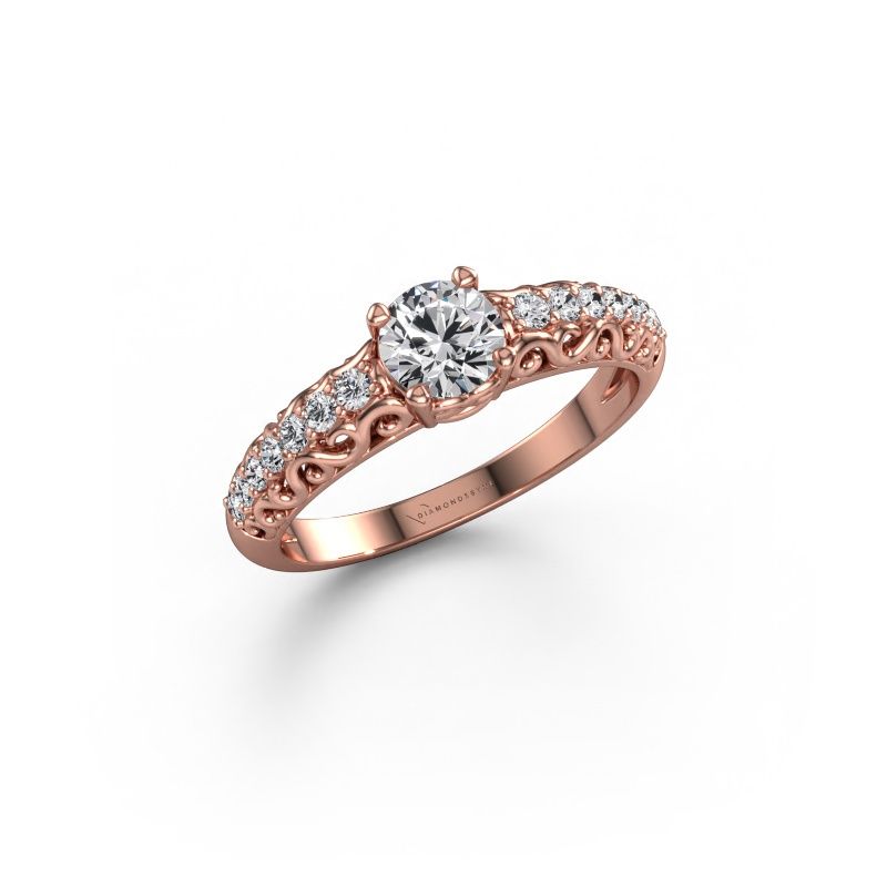 Engagement ring Mellie 585 rose gold lab grown diamond 0.72 crt