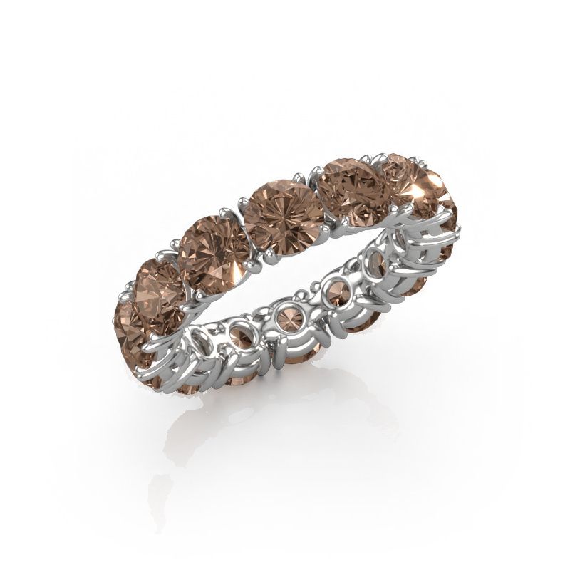 Ring Vivienne 5.0 585 Weißgold Braun Diamant 7.00 crt