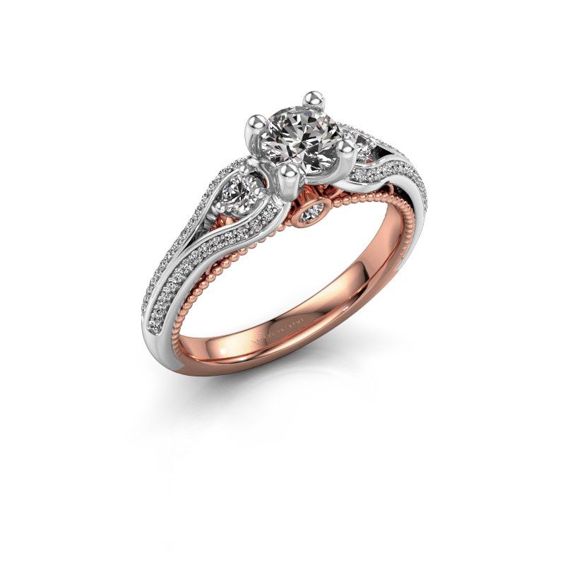Afbeelding van Verlovingsring Nikita<br/>585 rosé goud<br/>Lab-grown diamant 0.82 crt