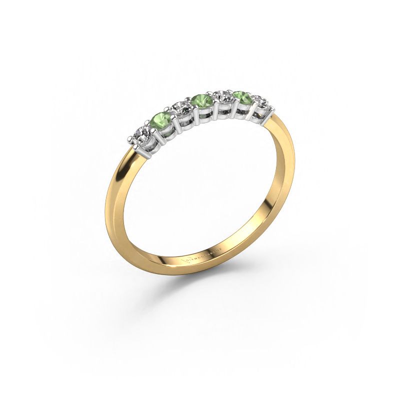 Ring Michelle 7 585 Gold Turmalin grün 2 mm
