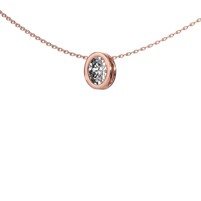 Pendant Lavon OVL 585 rose gold diamond 0.80 crt