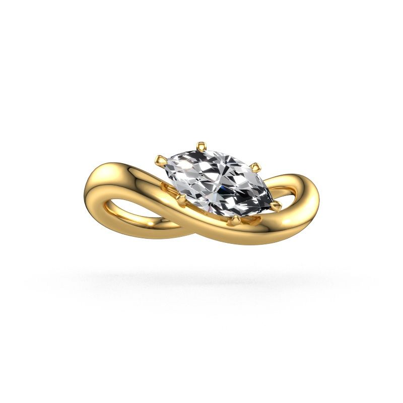 Verlovingsring Chloe MRQ 585 goud lab-grown diamant 1.00 crt
