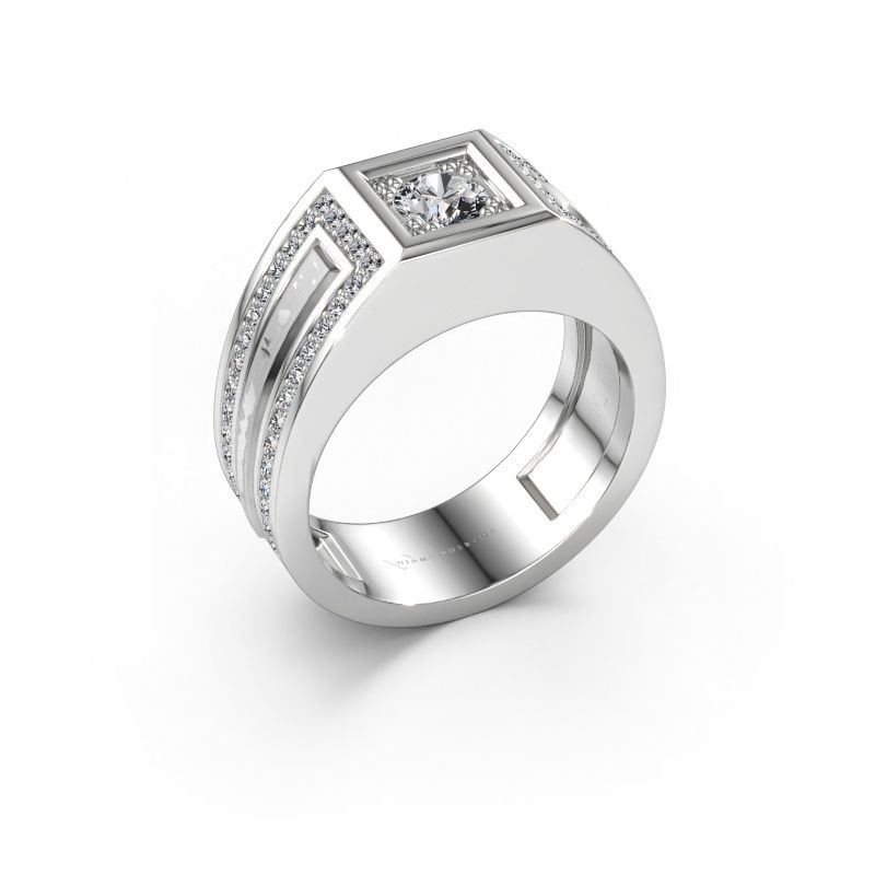 Men's ring Lando 585 white gold lab grown diamond 1.02 crt