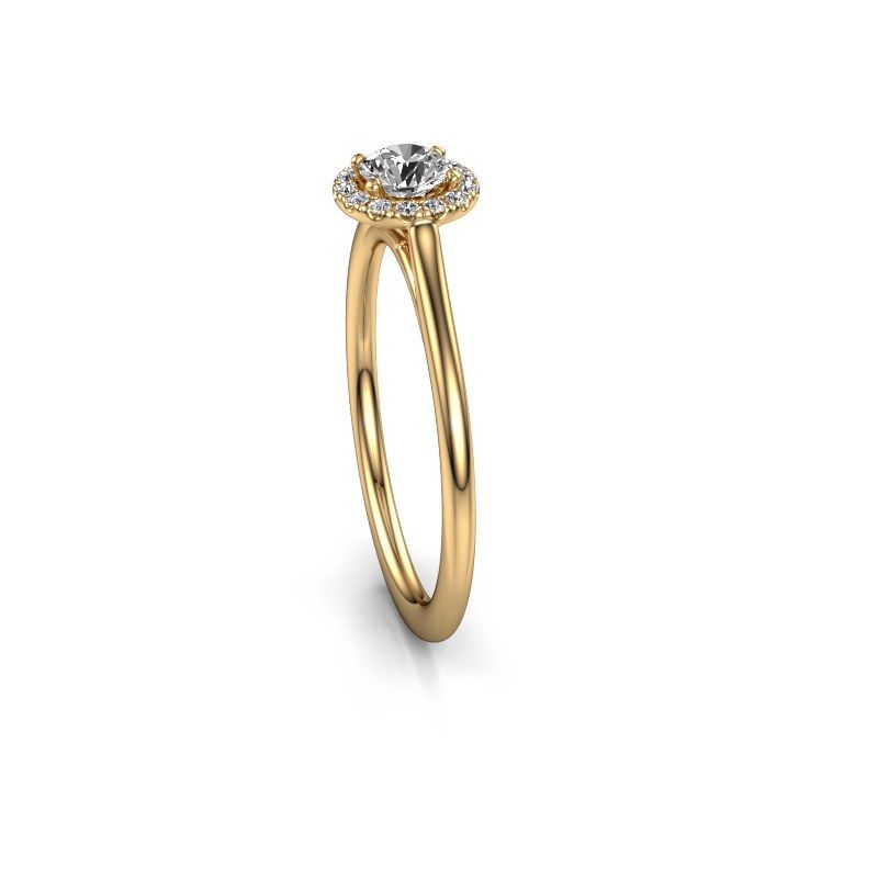 Image of Engagement ring seline rnd 1<br/>585 gold<br/>Diamond 0.394 crt