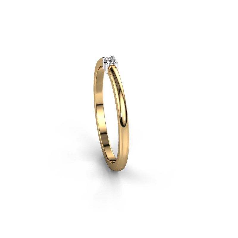 Afbeelding van Ring yasmin 1<br/>585 goud<br/>Diamant 0.03 crt