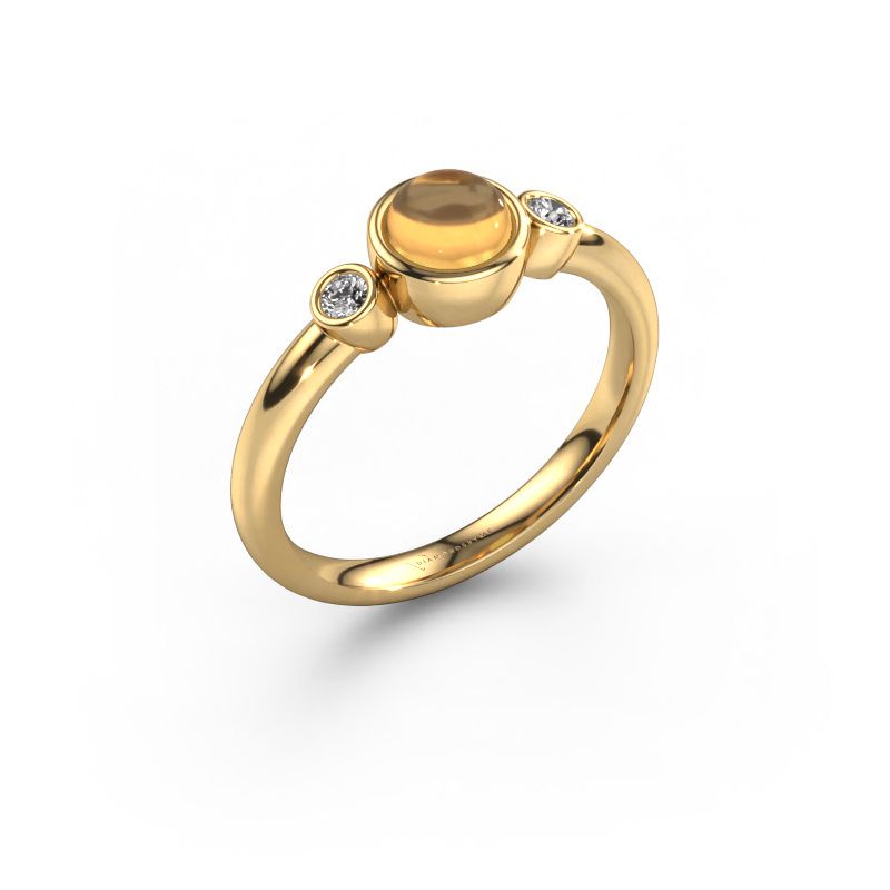 Ring Muriel 585 gull citrin 5 mm