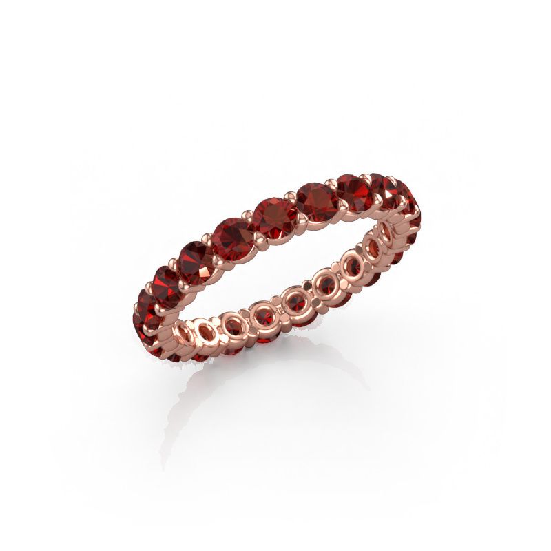 Bague Heddy rnd 2.9 585 or rose grenat 2.9 mm