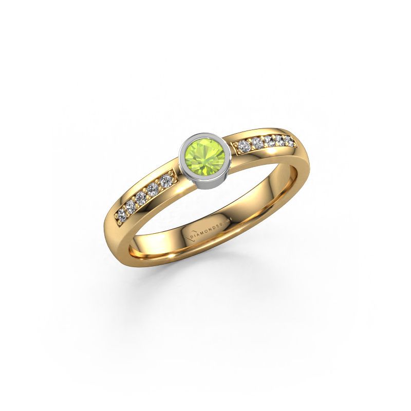 Ring Ise 2 585 gold peridot 4 mm
