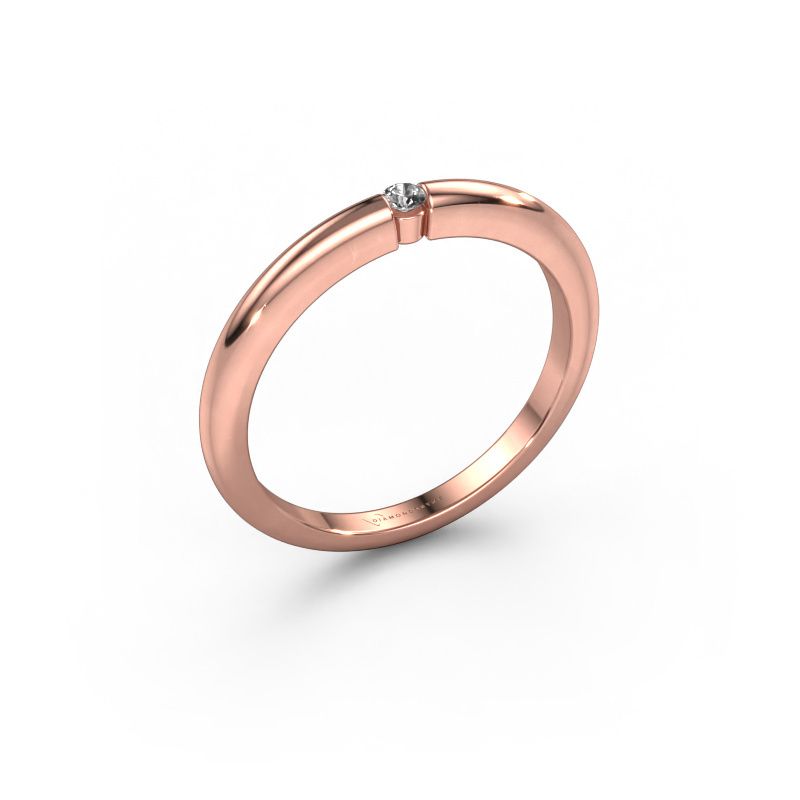 Verlobungsring Amelia 585 Roségold Diamant 0.03 crt
