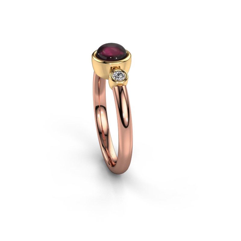 Afbeelding van Ring Muriel 585 rosé goud rhodoliet 5 mm